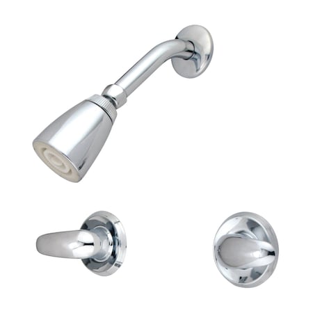 Shower Faucet, Polished Chrome, Wall Mount